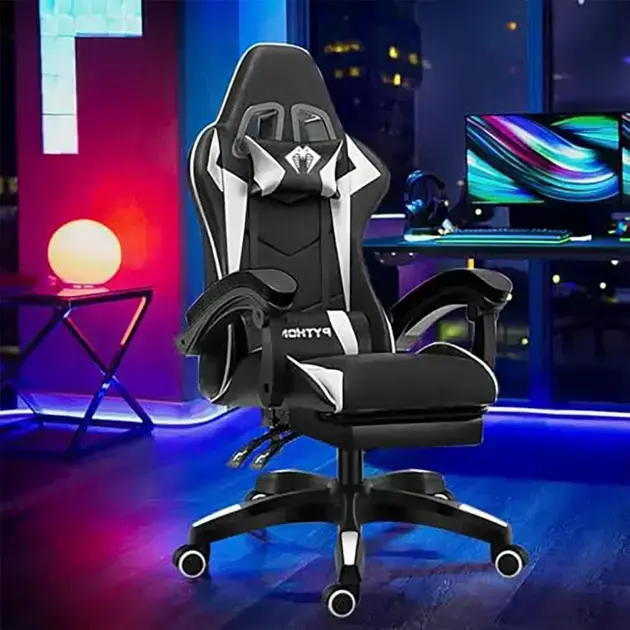 Melhor Cadeira Gamer Custo Benefício: as 7 melhores em 2026 3. Cadeira Ergonomica Gamer com Apoio para os Pés - Python Fly