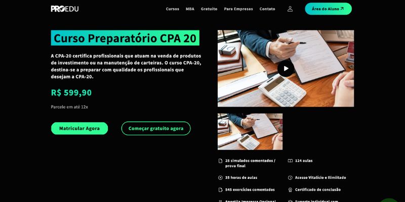 Curso para CPA-20 - Pro Educacional 