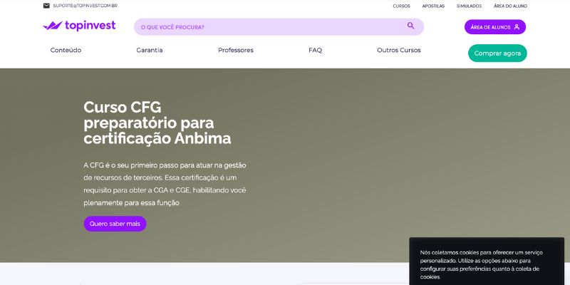 Curso para CFG - Topinvest
