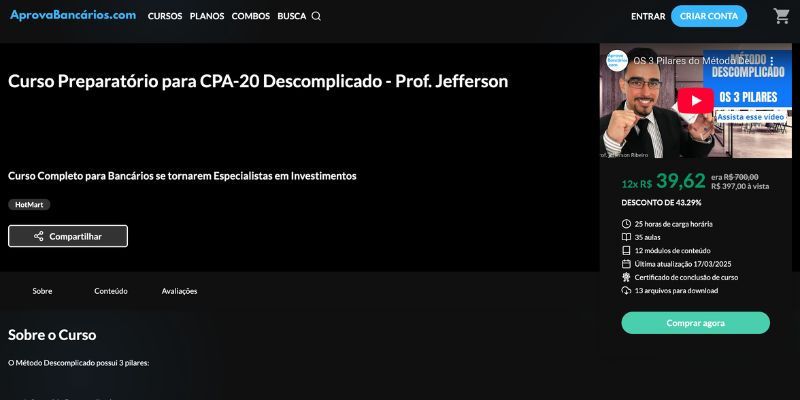 Curso para CPA-20 - Aprova Bancários