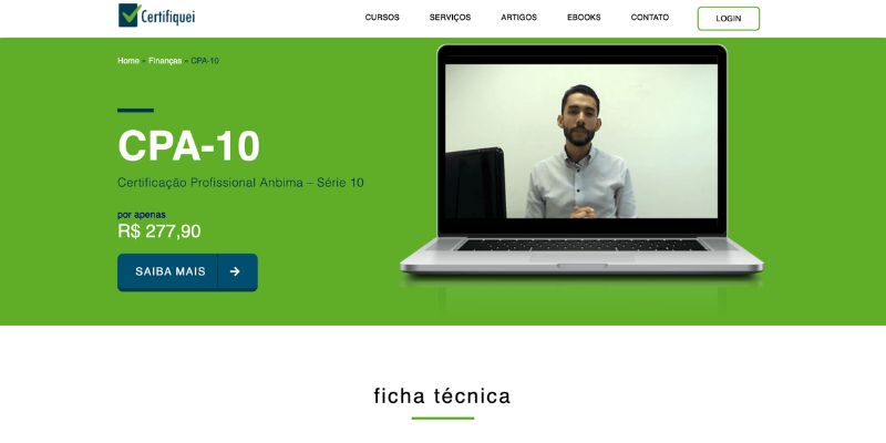 Curso preparatório para CPA-10 - Certifiquei